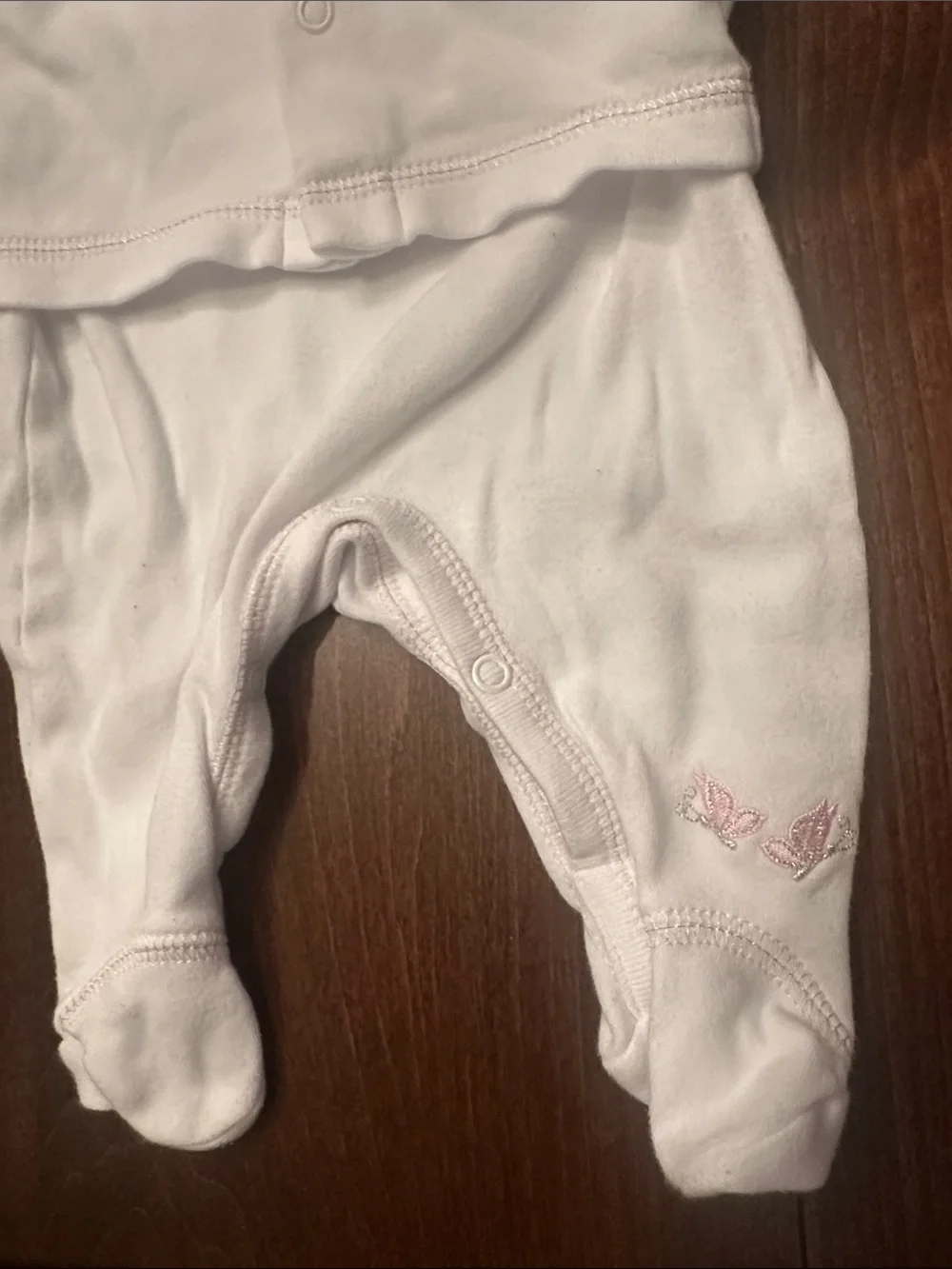 Richelieu White & Pink 'Happy Elephant' Baby One-Piece with Jacket